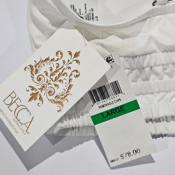 Becca Color Code Smocked Cami Bikini Top - Picture 8 of 10